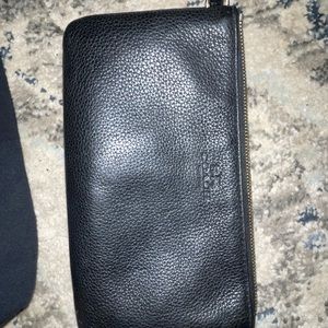 Authentic black coach wristlet